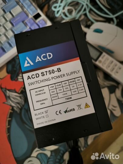 Блок питания ACD 750 Вт, из готового пк