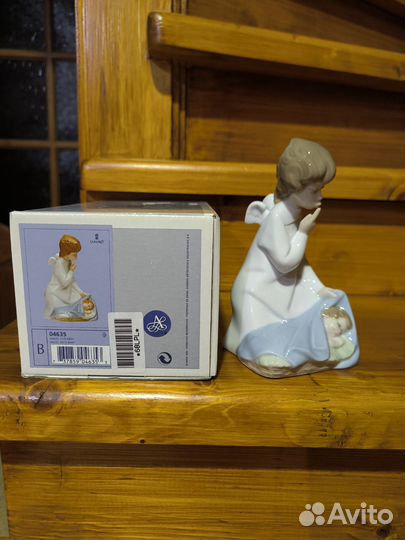 Статуэтка фарфор ангел с младенцем Lladro Испания