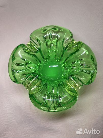 Винтажная вазочка Богемское стекло