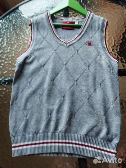 Рубашки, жилетка для школы, размер 128-134