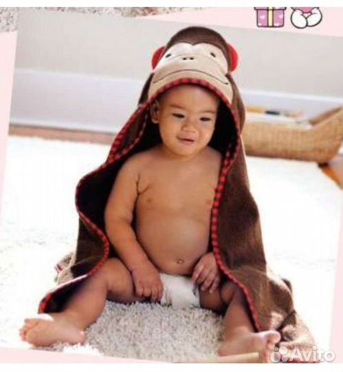 Полотенце пончо детское новое