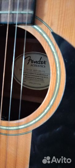 Акустическая гитара Fender