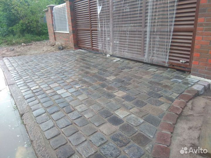 Укладка брусчатки