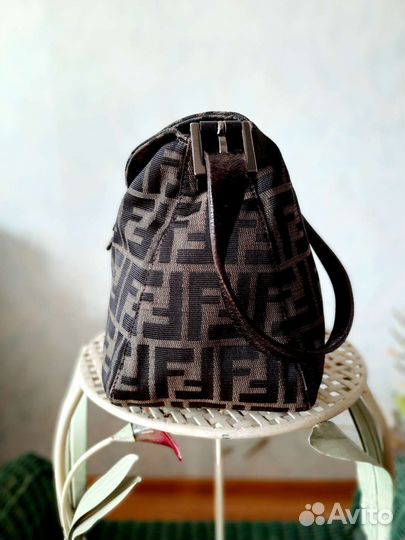 Сумка Fendi Zucca, оригинал, винтаж