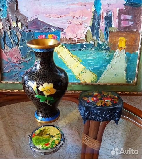 Ваза Клаузоне (перегородчатая эмаль)