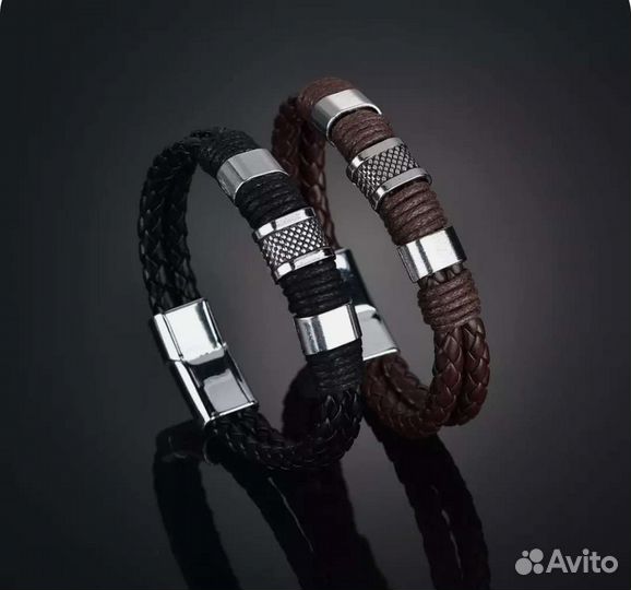 Кожаный браслет
