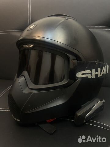 Мото шлем shark с гарнитурой HeroBiker L size купить в Москве | Авито
