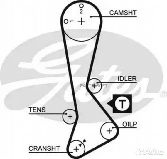 Gates 5188XS Ремень грм