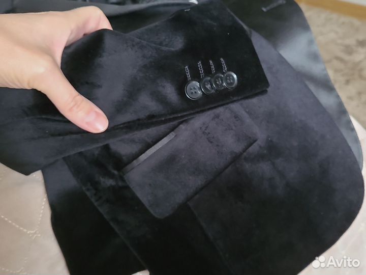 Бархатный пиджак Gulliver + футболка Kiabi