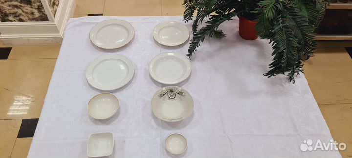 Тарелки, стаканы, бокалы для ресторана или дома