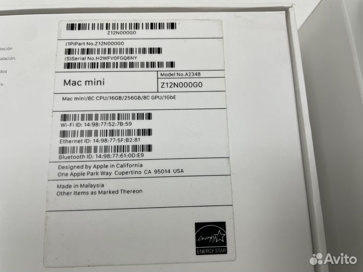 Apple Mac mini m1 16Gb