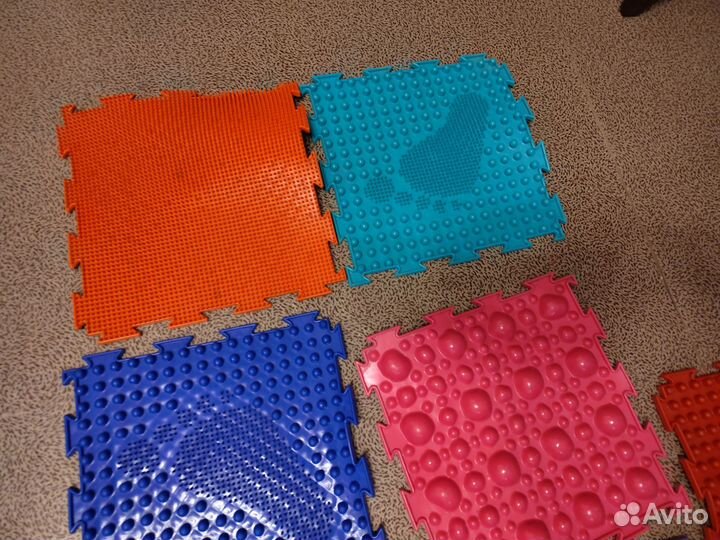 Массажный коврик,Набор из 8 пазлов, ортодон