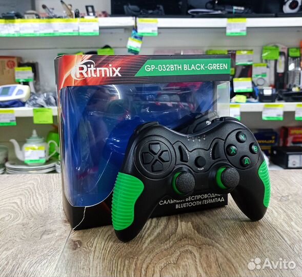 Геймпад Ritmix GP-032BTH Black Green