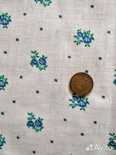 Батист. Ткань СССР. Мелкий рисунок. Винтаж