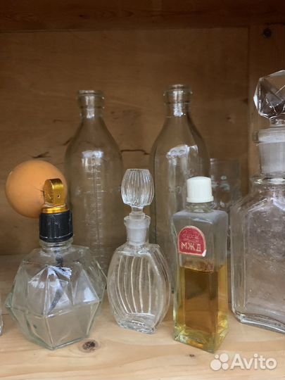 Флаконы от духов СССР, стеклянки СССР