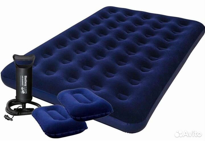 Матрас надувной 2 подушки+насос