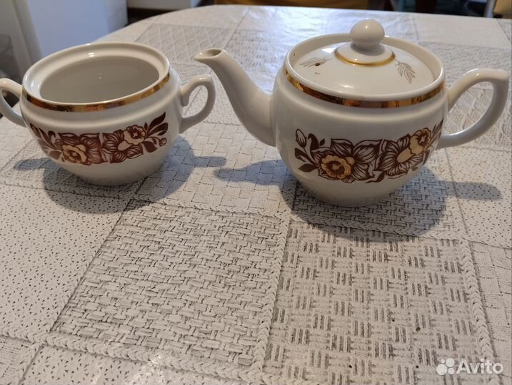 Чайник заварочный и сахарница бфз СССР