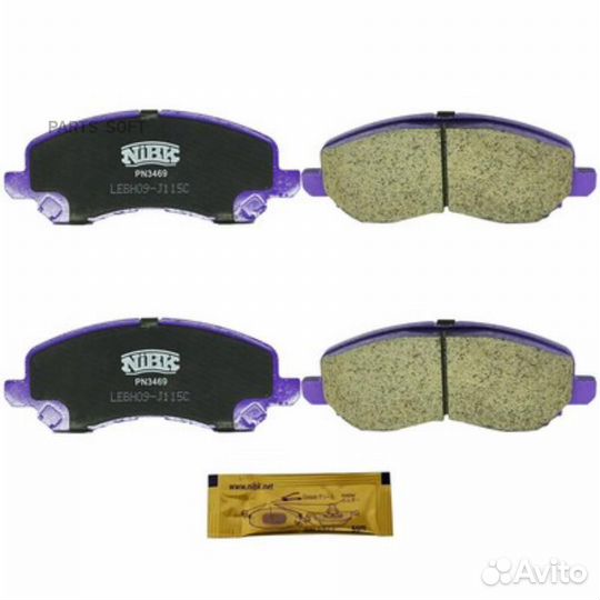 Nibk PN3469 Колодки передние (mitsubushi lancer (C