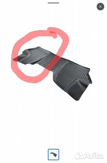 Коврик правый Газель новый