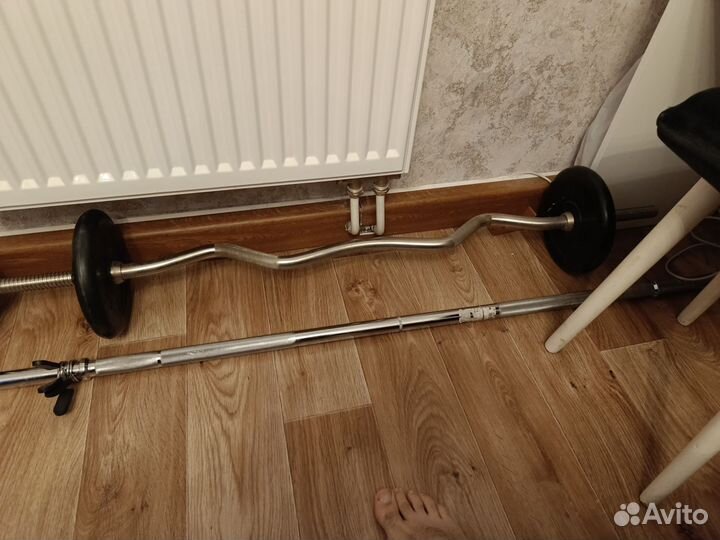 Штанга гриф блины бу