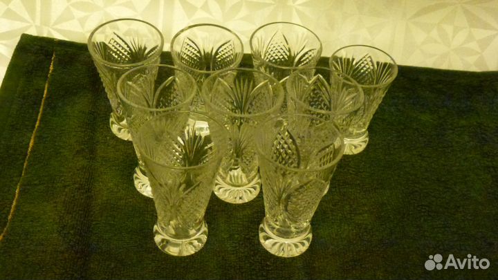 Фужеры и рюмки, хрусталь и стекло времён СССР