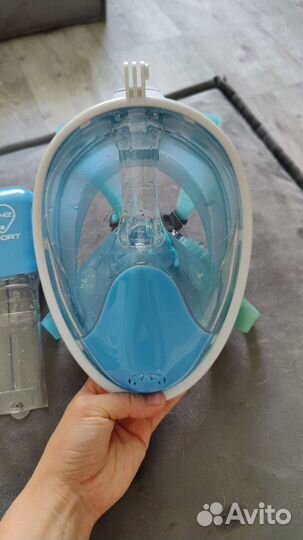 Маска для подводного плавания с трубкой