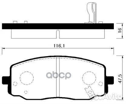 Колодки торм. KIA picanto 04- / hyundai i10 PA