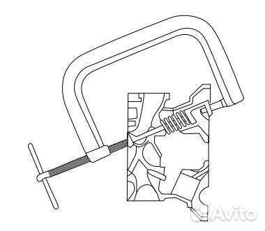 Д/т801 150Рассухариватель струбцинный