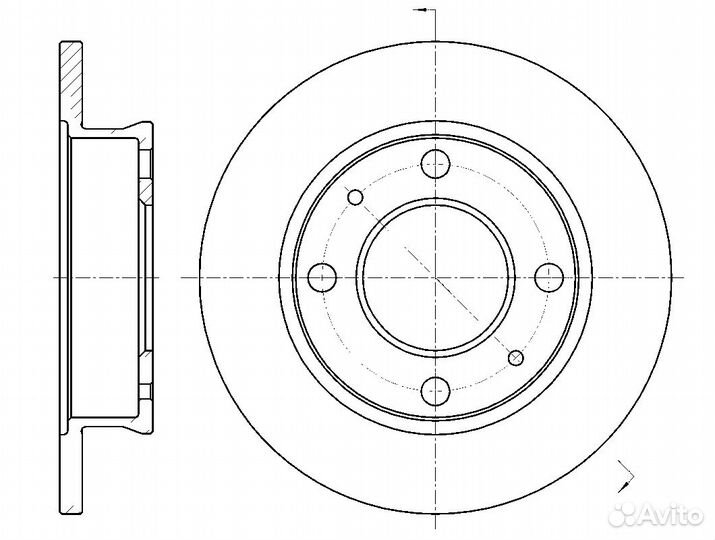 Диск тормозной G-brake GR-01728 GR-01728 G-brake