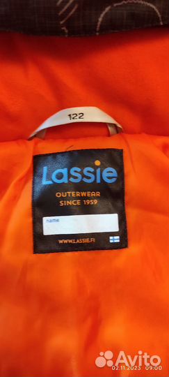 Куртка зимняя lassie 122+6 состояние новой