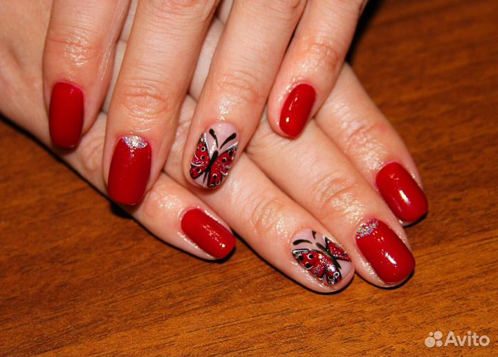 Маникюр,покрытие гель-лаком,рисунки любой сложнос