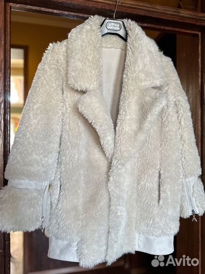 Дубленка женская зимняя двусторонняя 40-44