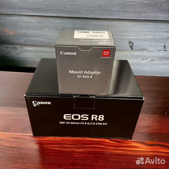 Canon EOS R8 kit RF 24-50mm+Adpater EF-EOS R