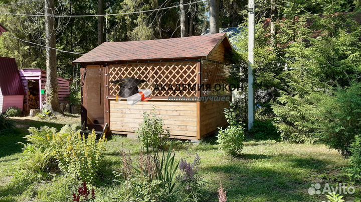 Мягкие окна для беседки