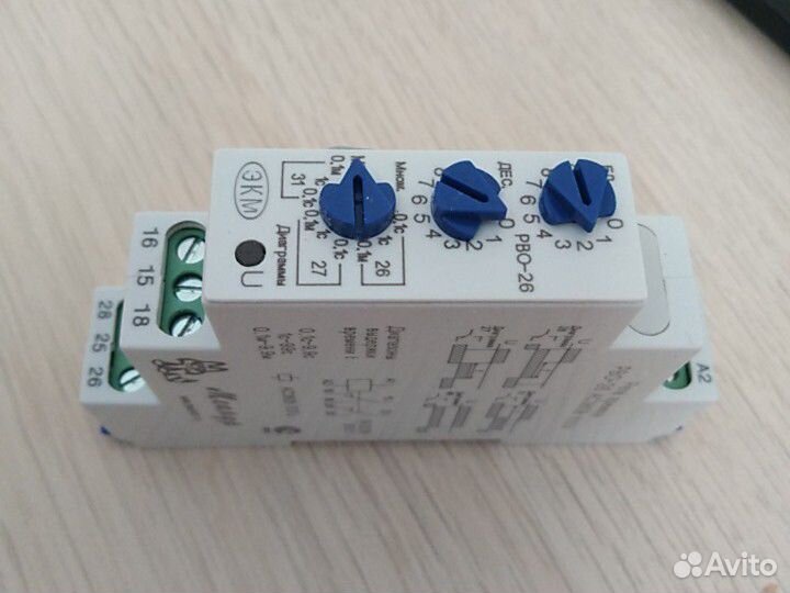 Реле времени рво, реле контроля напряжения ркн