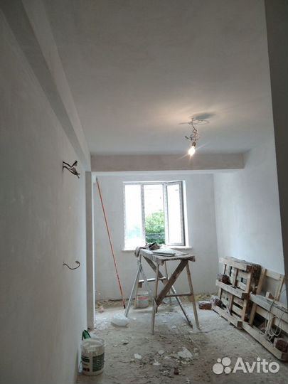 Шпаклевка стен и потолка