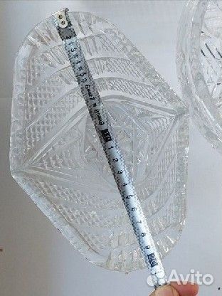 Ваза для фруктов/салатник хрусталь