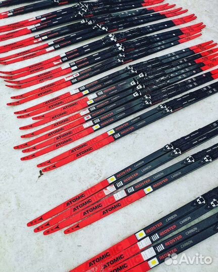 Лыжи беговые fisher speedmax 3D, atomic redster s9