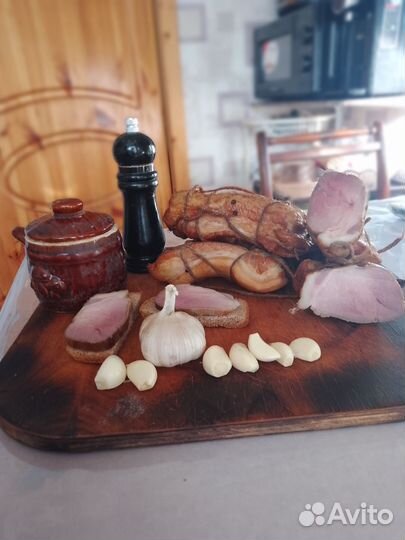Копченое домашнее сало