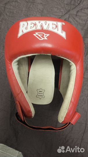 Боксерский шлем Reyvel кожа