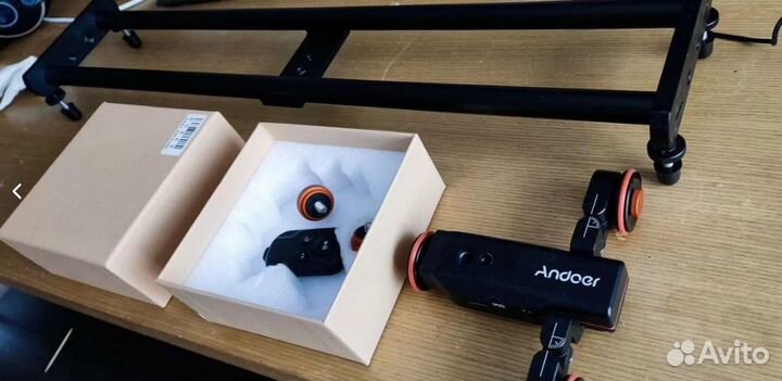 Тележка Andoer Dolly и слайдер для видео