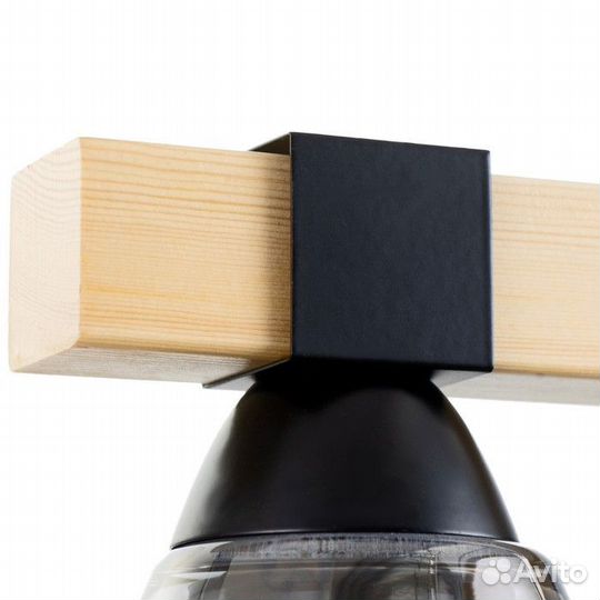 Люстра 'Март' 2х60Вт Е27 черный 38х15х40см