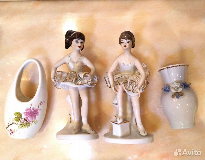 Фарфоровые статуэтки / вазочки, винтаж