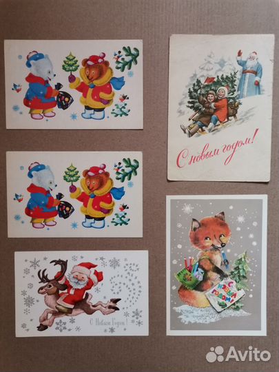 Открытки СССР с новым годом обновлено
