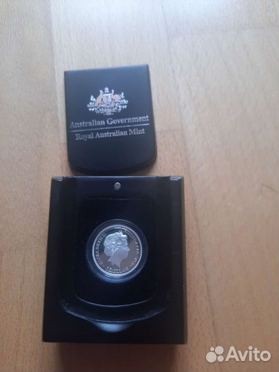 1 доллар Австралии 2015 г, кенгуру, серебро