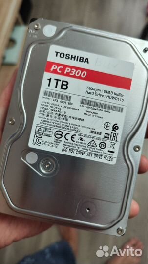 Жесткий диск 1 тб Toshiba PC P300