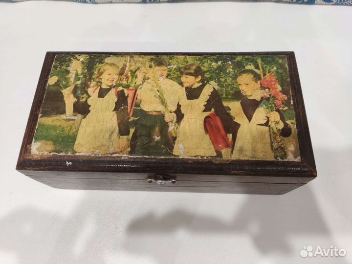 Шкатулка винтаж дети