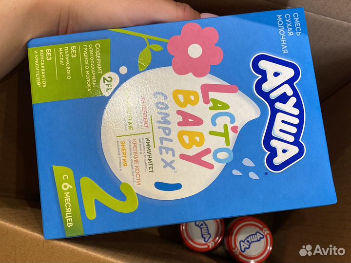 Детское питание nutrilon 1 и агуша 2