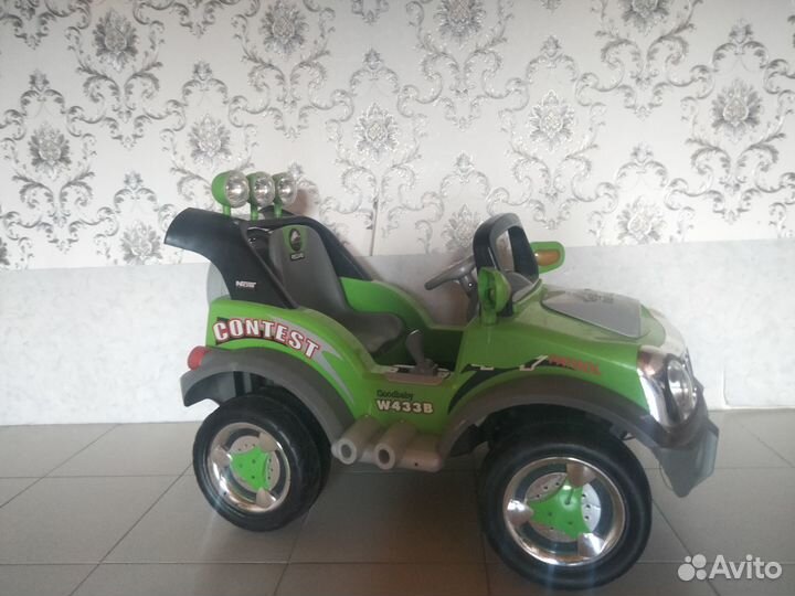 Детский электромобиль джип бу