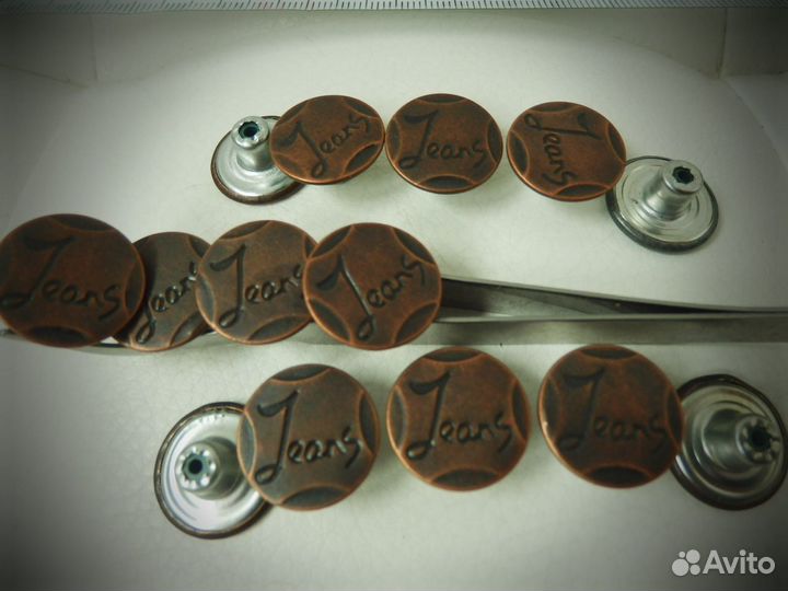 Заклёпки, джинсовые пуговицы винтовые, разное